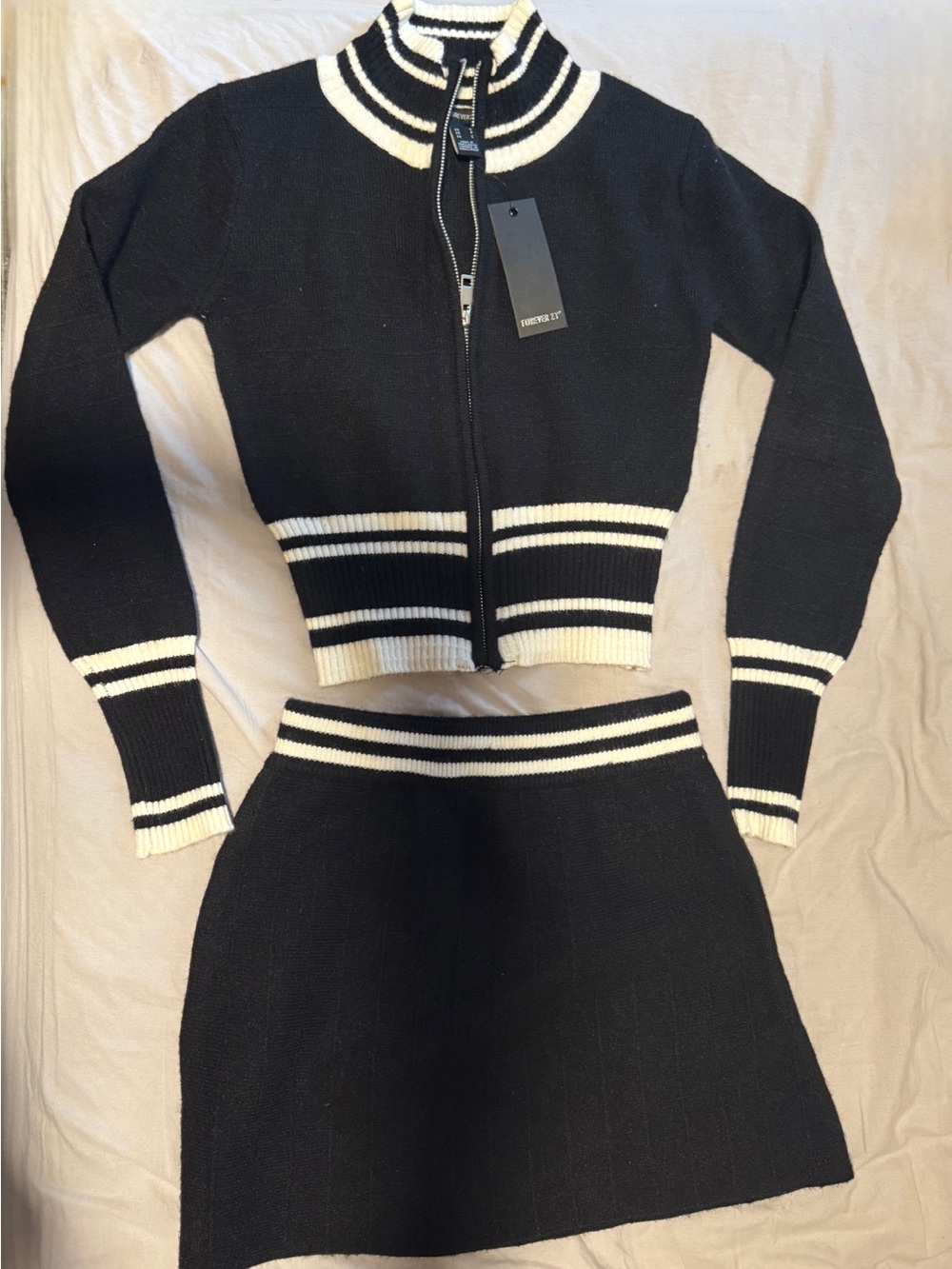 Forever21 Cardigan & Skirt Set